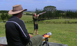 Clay pigeon shoot