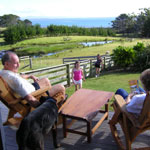 Enjoying the deck