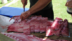 Getting ready for the smoker